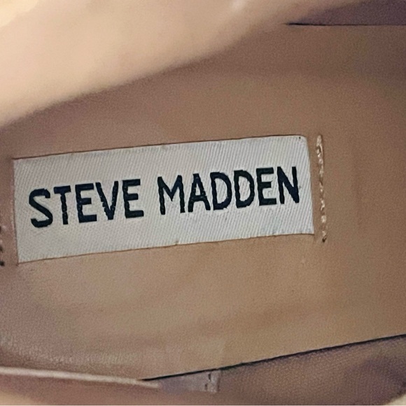Steve Madden Suede Leather Platform Heeled Ankle Booties Size 9 - Picture 5 of 12